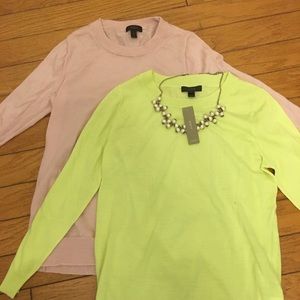 NWT Jcrew yellow light sweater